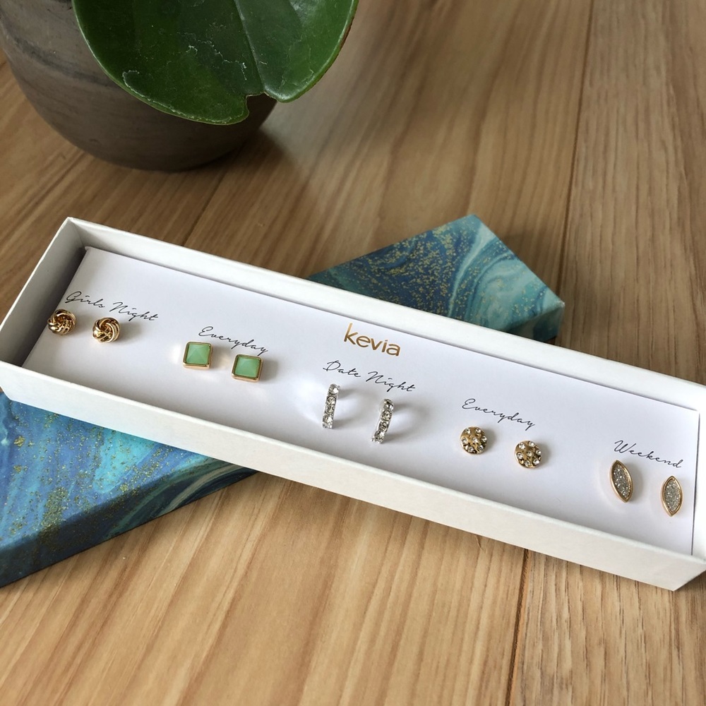 Simple Gold and Silver Earrings